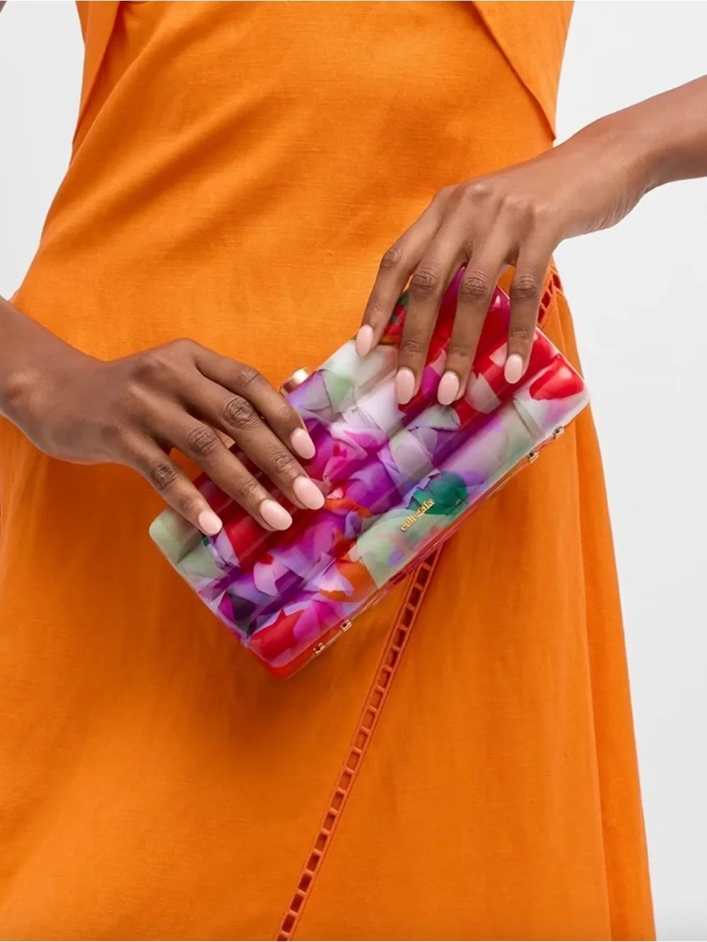 Cult Gaia Enid Clutch Abstract Garden